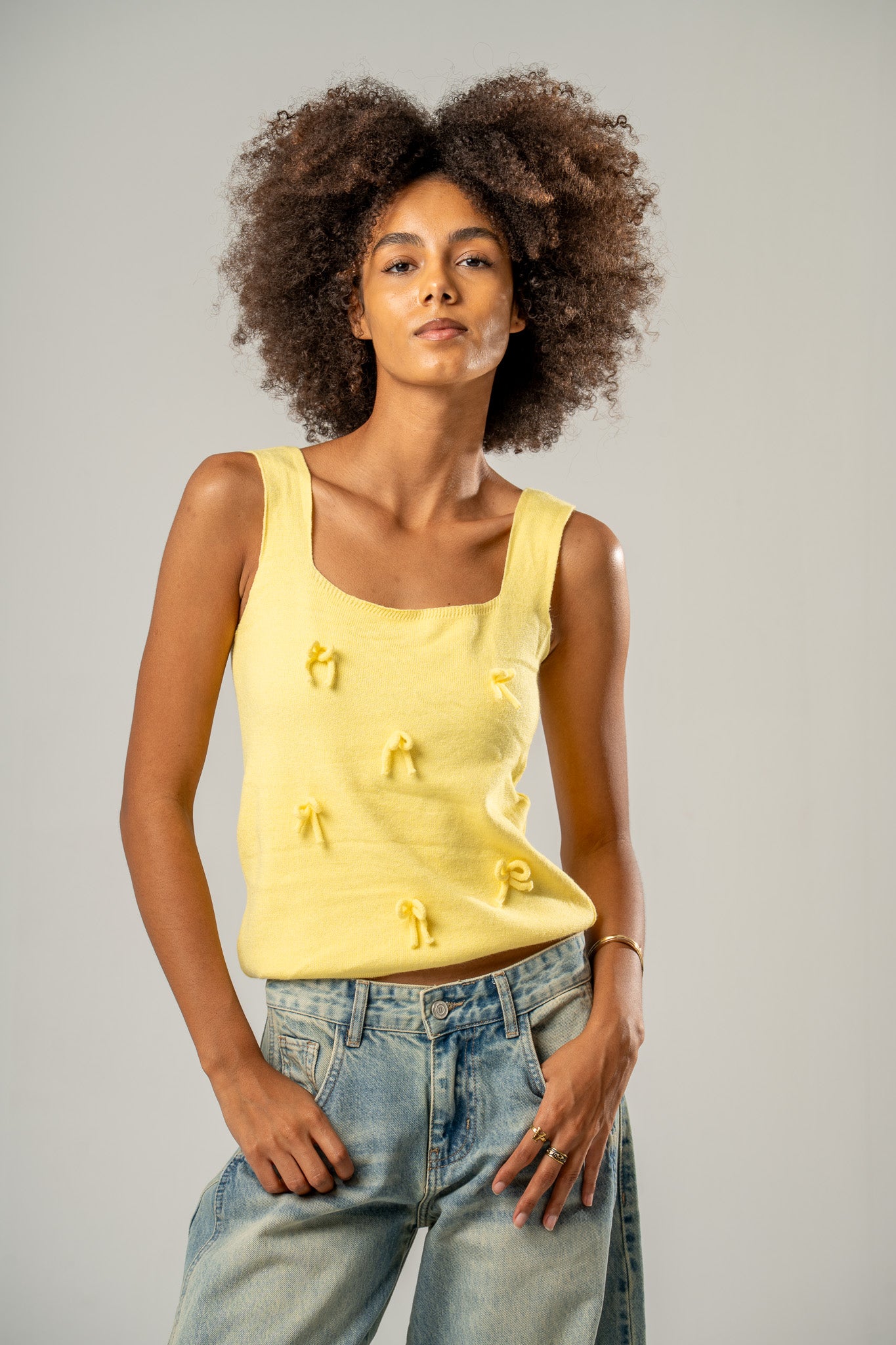 Bow Knitted Top